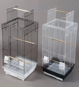 Groothandel 24 "Kleine Vogelkooi Voor Kleine Parkieten Open Top Dierenhuis Met Metalen Houtijzer Materialen Fabriek Prijs - Product Image 2