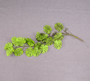 Guirlande de plantes artificielles en plastique, 103cm de longueur, feuilles de palmier tropicales, tenture murale, grand <span class=keywords><strong>Monstera</strong></span> pour la maison, le jardin, le salon, Ceili - Product Image 3