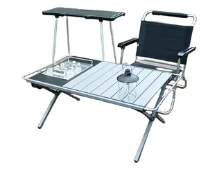 Mesa de piquenique tática para acampamento ao ar livre, mesa dobrável portátil ultraleve para acampamento, liga de alumínio, mesa de ovos
