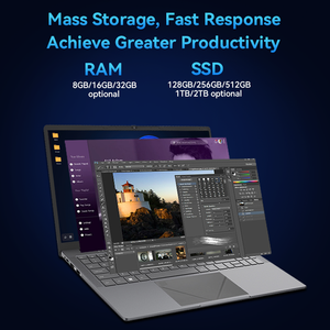Nouvel <span class=keywords><strong>ordinateur</strong></span> portable pour <span class=keywords><strong>étudiant</strong></span>s avec 16 Go de RAM, écran tactile FHD de 15,6 pouces, processeur Intel N95/N100/N150/I3/I5/I7, SSD M.2, clavier anglais, sans fil, Windows 10/11 - Product Image 5