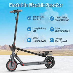 Patinete Eléctrico Joyhis de 8.5 Pulgadas para Adultos - 19 MPH, Alcance de 15-19 Millas, Control por Aplicación, Sistema de Frenado Dual, Llantas Sólidas, Carga de 265 Libras - Product Image 3