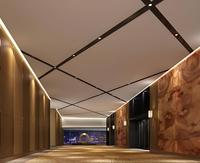Plafonds perforés en aluminium sur mesure pour bâtiments commerciaux, panneaux en maille d'aluminium, panneaux en aluminium massif