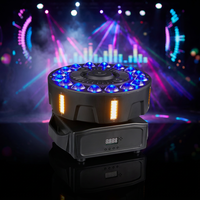 Projecteurs LED RGBW à tête mobile avec effet roue, activés par le son et contrôlables DMX512, indice IP33, pour discothèques, bars et clubs