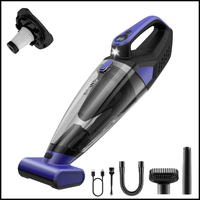 Mini aspirateur à main pour voiture et maison, aspirateur sans fil portable avec accessoires