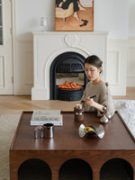 Table basse en bois massif de petite taille pour salon, table à thé carrée, meuble d'appoint de salle à manger, étagère de rangement à plusieurs niveaux