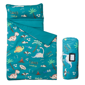 Tapis de sieste pour enfants dinosaures avec oreiller amovible et sac de transport - Product Image 5