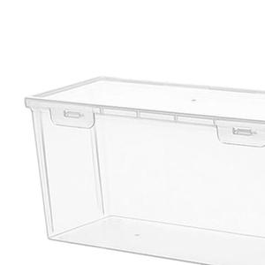 Caja de pan de plástico transparente 30x10,5x13cm organizador de almacenamiento de cocina para el hogar para almacenamiento de bagel - Product Image 1