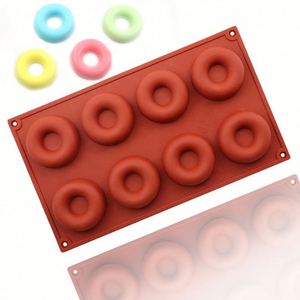 Molde de Silicona Ecológico Personalizado con Logotipo, 8 Cavidades Redondas, Reutilizable, para Hornear Pasteles, Queso, Jabón, Velas, OEM/ODM - Product Image 1