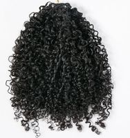Extensions de cheveux humains au crochet, non traités, sans nœuds, pré-séparées, boucles Pixie, invisibles, pour femmes noires