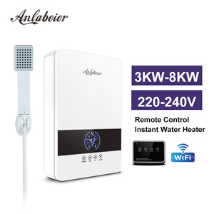 Calentador de Agua Eléctrico Instantáneo de Vidrio Templado Premium Anlabeier XD60 6000W, Calentador de Agua para Ducha de Calentamiento Rápido sin Tanque, 220V - Product Image 1