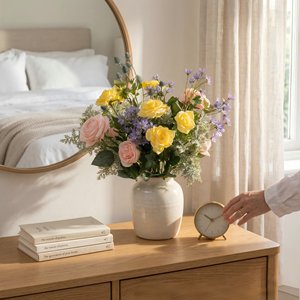 ดอกกุหลาบสีขาว<span class=keywords><strong>ช</strong></span>มพูทำมือ สัมผัสเหมือนจริง ดอกโบตั๋<span class=keywords><strong>น</strong></span>สำหรับตกแต่งห้อง<span class=keywords><strong>น</strong></span>ั่งเล่<span class=keywords><strong>น</strong></span>และงานแต่งงา<span class=keywords><strong>น</strong></span> - Product Image 3