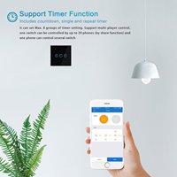 Télécommande sans fil Smart WiFi Led Dimmer Light Wall Switch EU UK Standard Tuya eWeLink App Control