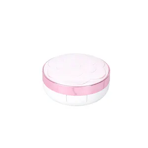 Customized Petal Shaped Cover Cosmetic Beauty Empty Air Cushion Box Liquid Foundation Powder Compact Case