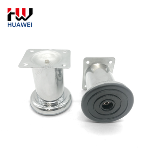 Acessórios de Hardware HUAWEI, Pés de Mesa Retos em ABS Antiderrapantes, Tubo Redondo Cromado, Pés de Sofá, Pernas de Móveis de Metal - Product Image 1