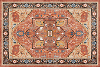 Grand tapis persan vintage bohème, antidérapant, lavable, à poils longs, pour la maison, la prière, fabriqué à la machine, tapis de sol pour salon