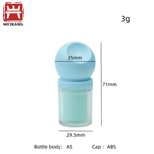 空的二合一腮红唇彩管，带软海绵涂抹器，两用化妆品容器，塑料管，适用于膏状腮红唇彩 - Product Image 6