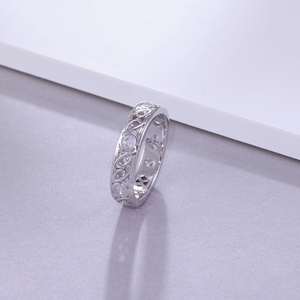 Anillo <span class=keywords><strong>de</strong></span> nudo celta <span class=keywords><strong>de</strong></span> Plata <span class=keywords><strong>de</strong></span> Ley 925 al por mayor para mujer con circonita cúbica - Product Image 5