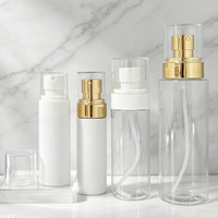 Bouteille en plastique PET vide personnalisée bleue, rose, noire, blanche, 60 ml, 80 ml, 100 ml, 120 ml, pour cheveux, corps, cosmétiques, vaporisateur fin, soins de la peau