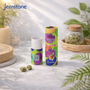 Customized Eco-Friendly Smoking Accessories Kraft Cardboard Tube <b>Box</b> <b>Rolled</b> Edge Paper Tube Essential Oil Cylinder Packaging - Product Image 5