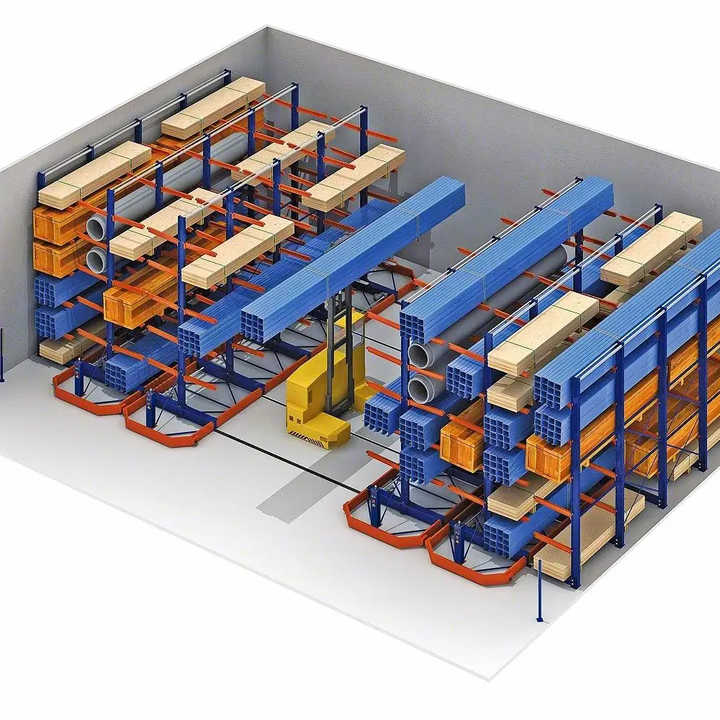 Heavy Duty Storage Single Double Side Cantilever Rack Electric Mobile ...
