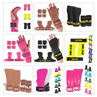 MKAS - Agarraderas de Gimnasio Unisex Antideslizantes con Protección para las Palmas, Diseño de Garra de Gato en Hypalon, para Levantamiento de Pesas