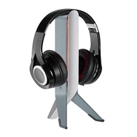 Support de casque de jeu RGB HPS04-1, support de casque trépied avec hub d'extension puissant