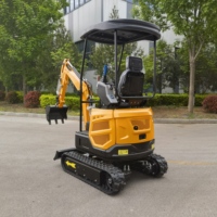 Nueva Miniexcavadora Hidráulica Económica, Pequeña Excavadora, Microexcavadora, Miniexcavadora Más Pequeña de 1.8 Toneladas