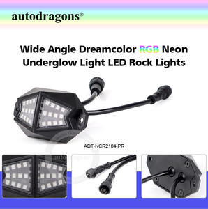 Autodragons ไฟ LED 24องศาแบบร็อค underglow 4 6 8 12 pods ชุด RGB ไล่สีสำหรับ SSV ATV UTV RZR รถบรรทุก off-road pickup - Product Image 2