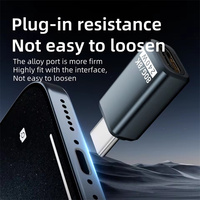 Adaptor Extender USB C, 240W ekstensi kabel tipe-c konverter Male ke Female 80Gbps konektor Transfer Data untuk perangkat USB-C