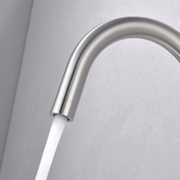 Robinet de cuisine en acier inoxydable 304 de qualité supérieure, robinet d'eau chaude et froide, durable, moderne, pour évier de cuisine