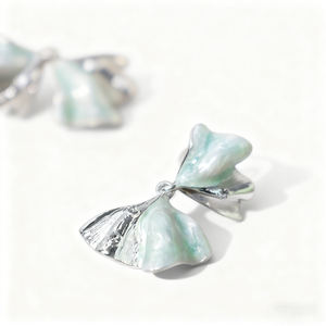 Pendientes de Borla con Flores para Mujer, Plateados en Plata Electrolítica, Estilo Bohemio Vintage de Lujo, al por Mayor, para Boda/Aniversario - Product Image 6