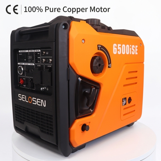Portable 8kW Silent Generator 110V 230V Electric Remote Start 5.5L Tank for Home Backup