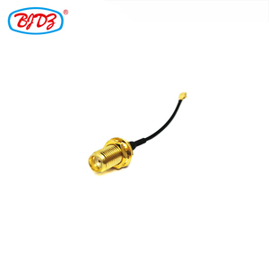 Enchufe macho RP SMA de fábrica/conector hembra 90 grados <span class=keywords><strong>Cable</strong></span> de extensión de antena WIFI 1,13mm RF Coaxial Pigtail para enrutador 3G 4G cobre - Product Image 2
