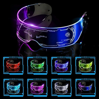 Noël LED lunettes futuriste lumineux nid d'abeille lentille lumière acrylique plastique barre Concert nouvel an décor brillant