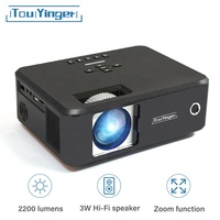 Projecteur vidéo portable Everycom X20 Pico, 2200 lumens, résolution native 800*600, prend en charge la 4K 1080p, projecteurs de cinéma maison