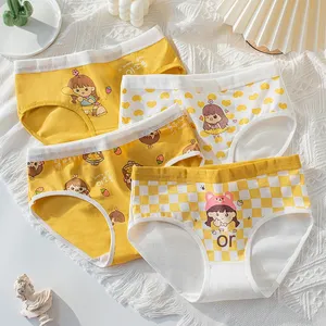 Braguitas para Niñas, 95% Algodón, Transpirables, Cómodas, Estampadas, Diseño Triangular con Dibujos Animados, para Niñas Pequeñas, Bebés y Niñas Grandes - Product Image 1