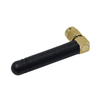 315MHz 433MHz 868MHz 915MHz 2,4G LTE Antena externa Codo Polaridad inversa RP SMA Macho Ángulo recto R/A Antena de varilla de goma 3dbi
