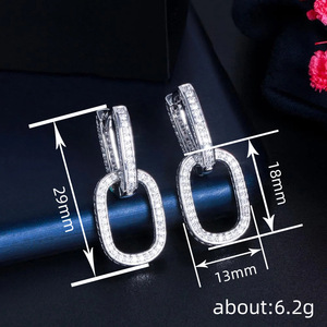 Orecchini Pendenti a Cerchio con Fibbia per Donne, Eleganti Accessori per Abiti da Festa e Uso Quotidiano - Product Image 4