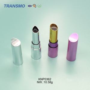 Tube à rouge à lèvres de luxe rose, tube à rouge à lèvres en plastique recyclé, vente en gros, conteneur de baume à lèvres irrégulier en plastique - Product Image 6
