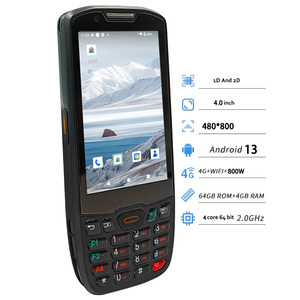 Android 13 4 + 64GB Cầm Tay PDA Máy Quét Mã Vạch HD Máy Ảnh NFC Reader Rugged Hậu Cần Hàng Tồn Kho Dữ Liệu Collector Thiết Bị - Product Image 1