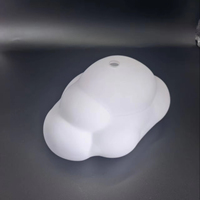 Abat-jour en verre soufflé givré personnalisé, blanc laiteux, pour remplacement de lampe suspendue ou de plafonnier - Vente en gros