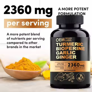 Ausreson Kurkuma Gemberwortelcapsules Vullen Biologische Gemberwortelknoflook Zwarte Pepercapsules Aan - Product Image 2