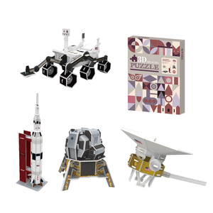 Regalo STEM, Modello di Avventura Spaziale, <span class=keywords><strong>Puzzle</strong></span> 3D in Carta per Bambini, Giocattolo Fai-da-Te - Product Image 1