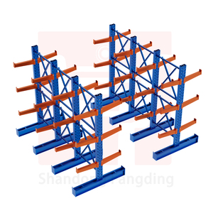 Étagères de stockage en acier robustes à double face, rayonnages <span class=keywords><strong>cantilever</strong></span> pour entrepôt, 4 niveaux, rayonnages métalliques <span class=keywords><strong>cantilever</strong></span> - Product Image 3