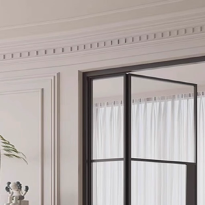 Puertas y Ventanas Plegables de Acero de Diseño Moderno y Lujo para la Ciudad de Lusail, Catar, Nuevas para Sala de Estar, Hotel u Oficina, Panel de Muebles Metálicos - Product Image 4