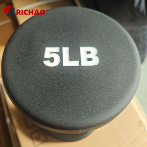 Custom Urethane Gym Weights Dumbells Set Commercial <strong>10kg</strong> 20kg <strong>Dumbell</strong> Pair Fitness Round PU Dumbbell - Product Image 6