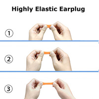 Bouchons d'oreilles jetables en mousse PU 38 dB pour dormir, emballés individuellement