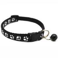 Nouvelle Tendance Collier Réfléchissant à Motif Patte Unique avec Clochette pour Chat et Chien