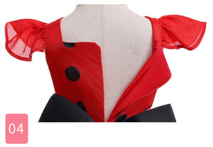 <span class=keywords><strong>2025</strong></span>艾尔莎安娜白雪公主礼服生日派对索菲亚美女长发公主飘动红色圆点公主礼服万圣节 - Product Image 5