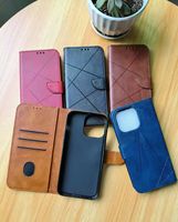 Étui de téléphone magnétique de luxe antichoc pour iPhone Oneplus Xiaomi Redmi Realme Vivo OEM en cuir PU gaufré